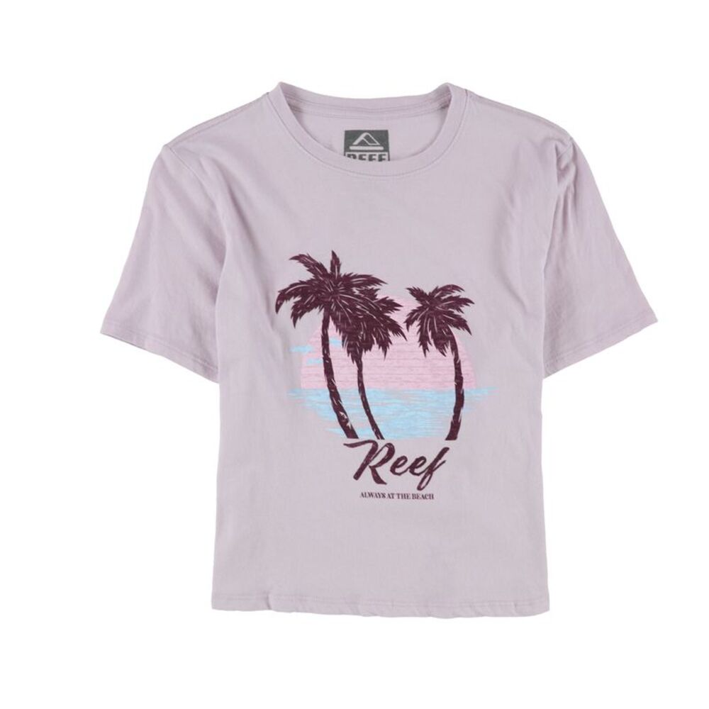 Reef Womens Always At The Beach Graphic T-Shirt, NWT